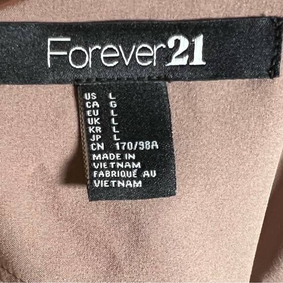 Mocha sheath dress with animal print chiffon scarf belt size large - Picture 4 of 6